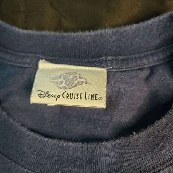 DISNEY CRUISE LINE Castaway Mens T-Shirt Multicolor Large 100% Cotton Pullover - Picture 5 of 12